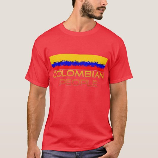 Colombiaanse bevolking t-shirt (Voorkant)