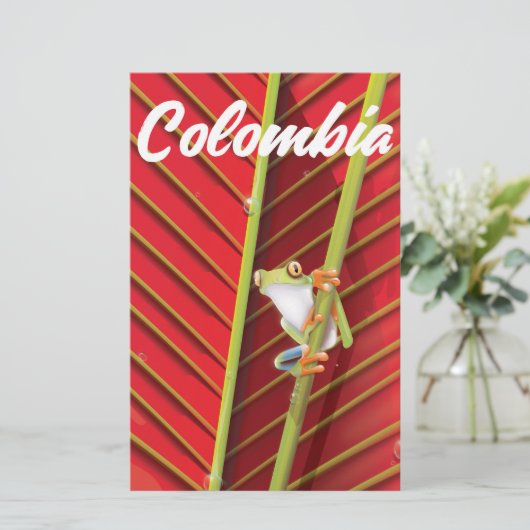 Colombiaanse bokikkervisposter briefpapier (Staand voorkant)