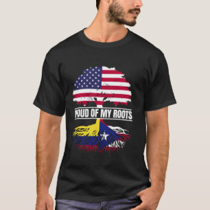 Colombiaanse Boricua Mix Trots op zijn wortels Col T-shirt