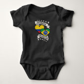 Colombiaanse Braziliaanse hartvlaggen Colombia Bra Romper (Voorkant)