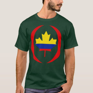 Colombiaanse Canadese Multinationale Patriot Flag T-shirt