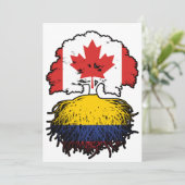 Colombiaanse Canadese stratenvlag (Canada) Kaart (Staand voorkant)