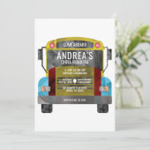 Colombiaanse Chiva Rumbera Pachangera Party Bus Kaart (Staand voorkant)