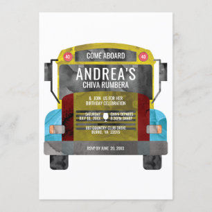 Colombiaanse Chiva Rumbera Pachangera Party Bus Kaart