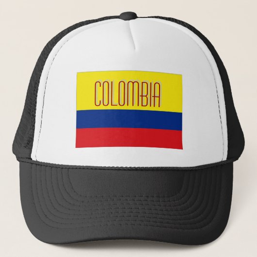 Colombiaanse colombiaanse vlag souvenir pet (Voorkant)