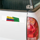 Colombiaanse en Risaralda Waving Flags Bumpersticker (Op Truck)