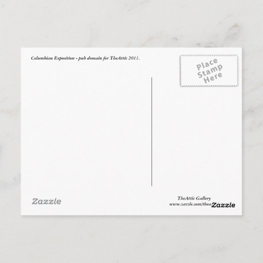 Colombiaanse expositie - Briefkaart (Achterkant)