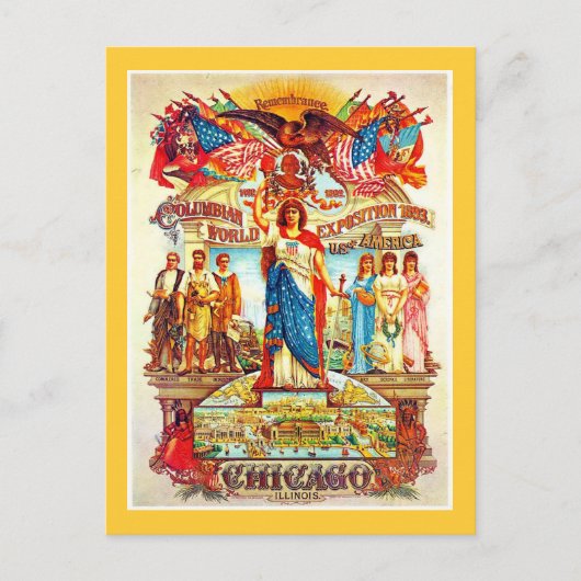 Colombiaanse expositie - Briefkaart (Voorkant)