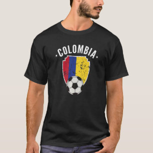 Colombiaanse Football Colombiaanse vlag T-shirt