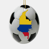 Colombiaanse football voetbal keramisch ornament (Rechts)
