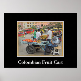 Colombiaanse fruitkart poster