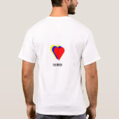  colombiaanse harten t-shirt (Achterkant)