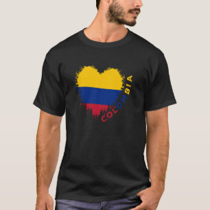 Colombiaanse hartvlag Patriottisch Colombia Love A T-shirt
