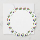 Colombiaanse Ierse Amerikaanse Shamrock Verjaardag Kaart (Achterkant)