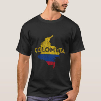 Colombiaanse kaart en vlag Souvenir - verbijsteren T-shirt