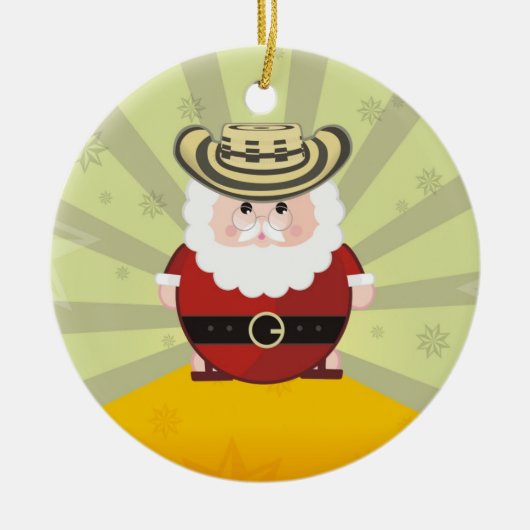 colombiaanse kerst keramisch ornament (Voorkant)