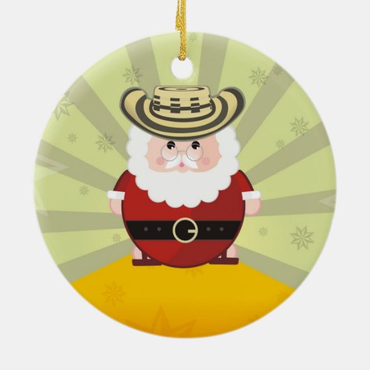 colombiaanse kerst keramisch ornament (Achterkant)