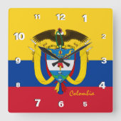 Colombiaanse klok, patriottisch huis, Colombiaanse Vierkante Klok (Voorkant)