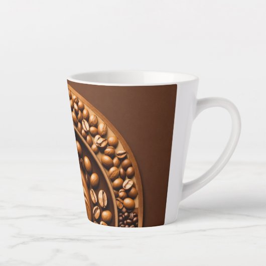 Colombiaanse koffiebonen ontwerp latte mok (Rechts)