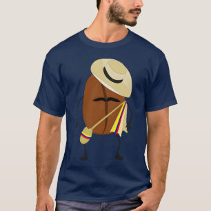 Colombiaanse koffieboon vriend t-shirt