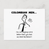 Colombiaanse Mannen zijn het beste Briefkaart (Voorkant)