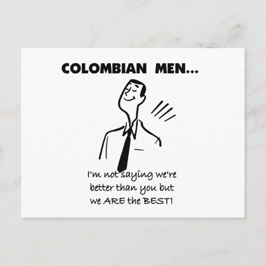 Colombiaanse Mannen zijn het beste Briefkaart (Voorkant)