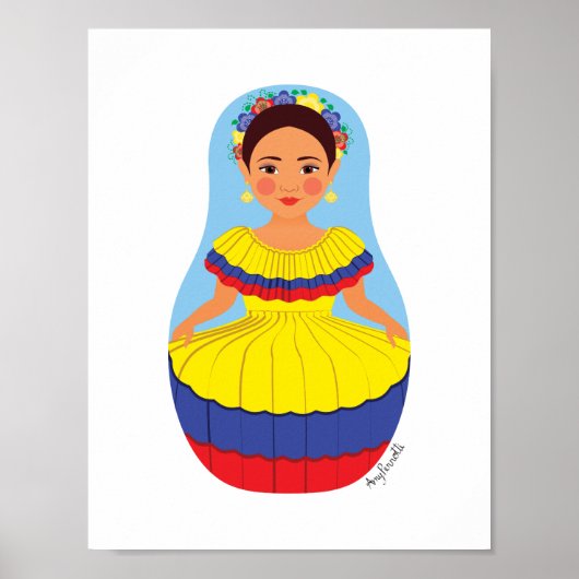 Colombiaanse Matroesjka Poster (Voorkant)