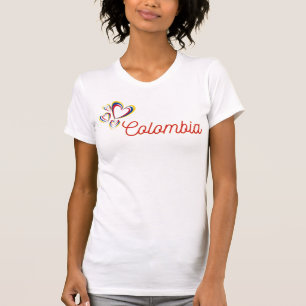 Colombiaanse Meisje Cadeau,Colombiaanse Vlag 2024 T-shirt