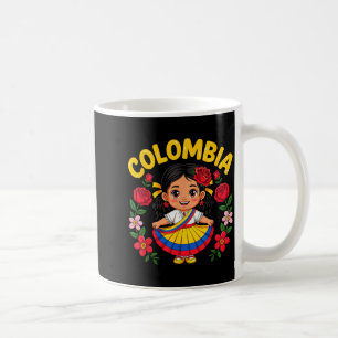 Colombiaanse Meisje Cultuur Trots Voor Meisjes Kin Koffiemok
