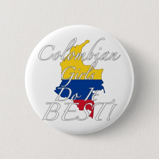 Colombiaanse meisjes doen het het beste. ronde button 5,7 cm (Voorkant)