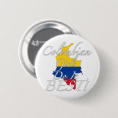 Colombiaanse meisjes doen het het beste. ronde button 5,7 cm (Voorkant /achterkant)