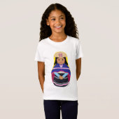 Colombiaanse, Misak of Guambiana Matryoshka Girls' T-shirt (Voorkant volledig)