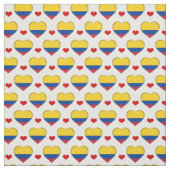 Colombiaanse mode van het Rode Hart van de vlag Fa Stof (Swatch)