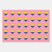 Colombiaanse Mode - Vlag, hart en cultuur Inpakpapier Vel (Voorkant 2)