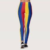 Colombiaanse nationale vlag Verticaal gestreept Leggings (Achterkant)