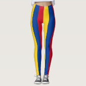 Colombiaanse nationale vlag Verticaal gestreept Leggings (Voorkant)