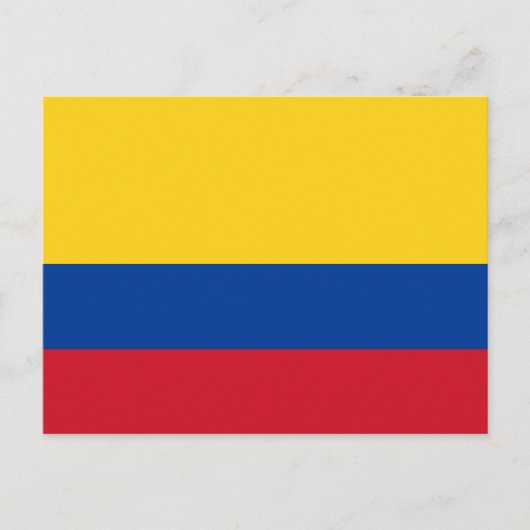 Colombiaanse nationale wereldvlag briefkaart (Voorkant)