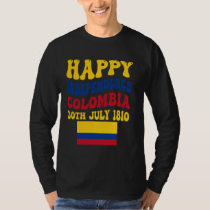 Colombiaanse Onafhankelijkheidsdag Colombiaanse Ma T-shirt