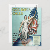 Colombiaanse oproepen briefkaart (Voorkant / Achterkant)