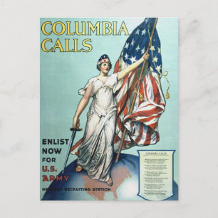 Colombiaanse oproepen briefkaart