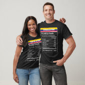 Colombiaanse pa Nutrition Facts Vaderdag Gift Da T-shirt (Unisex)