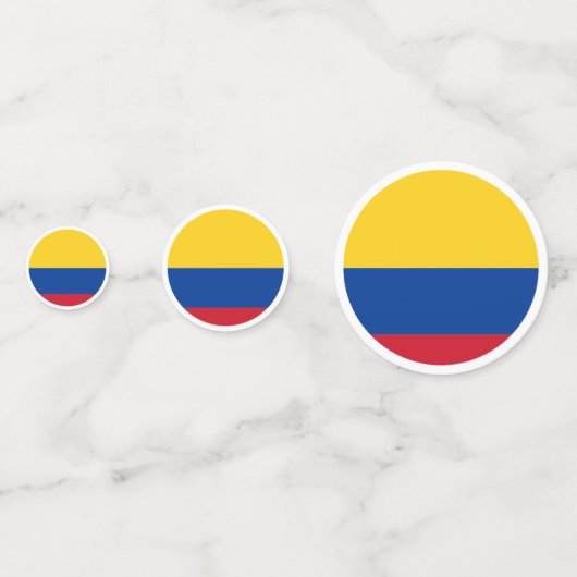 Colombiaanse partij decoraties confetti (Voorkanten)