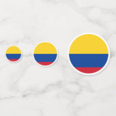 Colombiaanse partij decoraties confetti (Achterkanten)