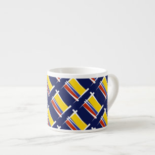 Colombiaanse penseelvlag espresso kop
