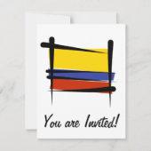 Colombiaanse penseelvlag kaart (Voorkant)