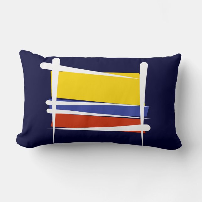 Colombiaanse penseelvlag kussen (Voorkant)
