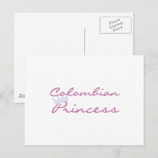 Colombiaanse prinses briefkaart (Voorkant / Achterkant)