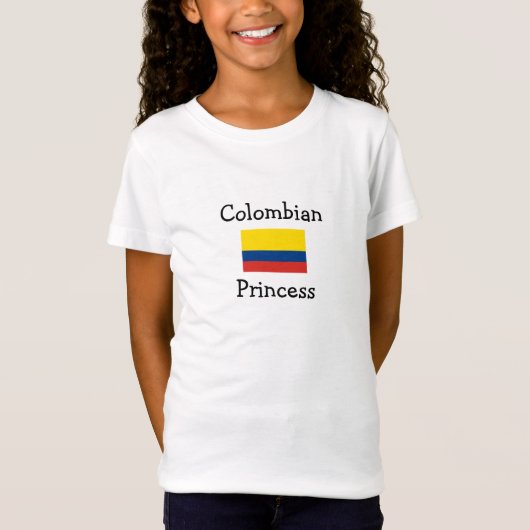 Colombiaanse prinses t-shirt (Voorkant)