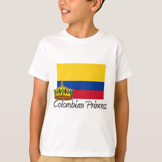 Colombiaanse prinses t-shirt (Voorkant)