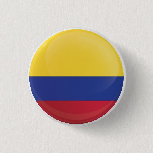 Colombiaanse ronde pictogramvlag button 3,2 cm (Voorkant)